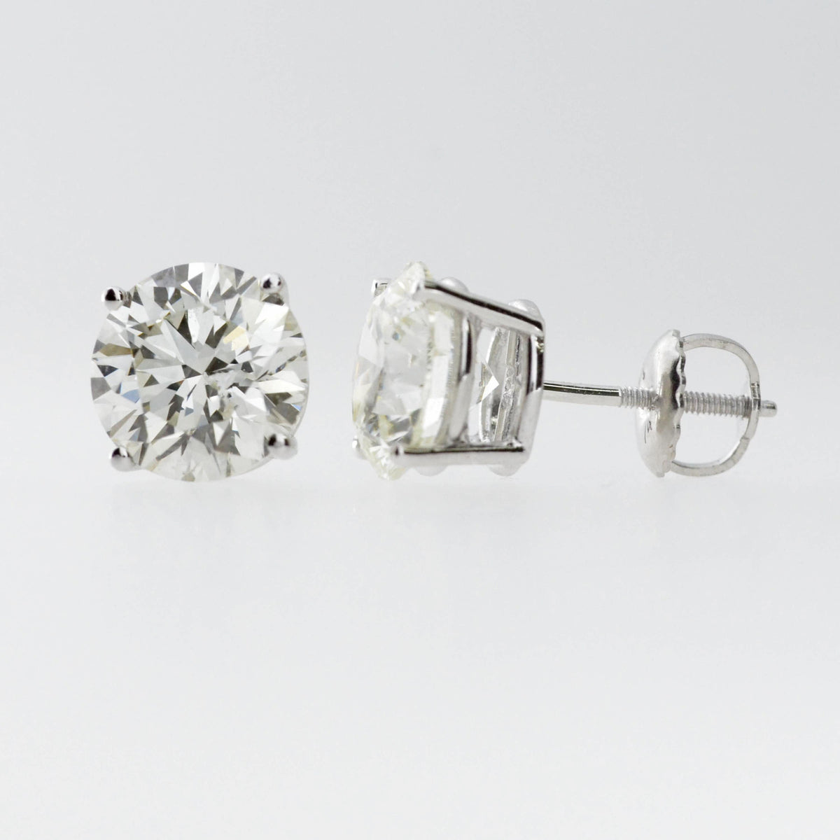 2 Ct 14K Diamond Earrings, 14Kt Gold Lab Grown Diamonds, CVD, Tests as Diamond, VS Diamond Studs, Special Price