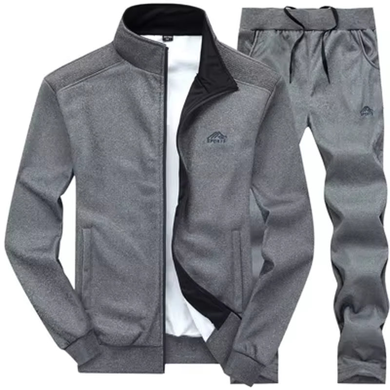 Men Sportwear Sets Fashion Autumn Spring Sporting Suit Sweatshirt +Sweatpants Mens Clothing 2 Pieces Sets Slim Tracksuit Hoodies