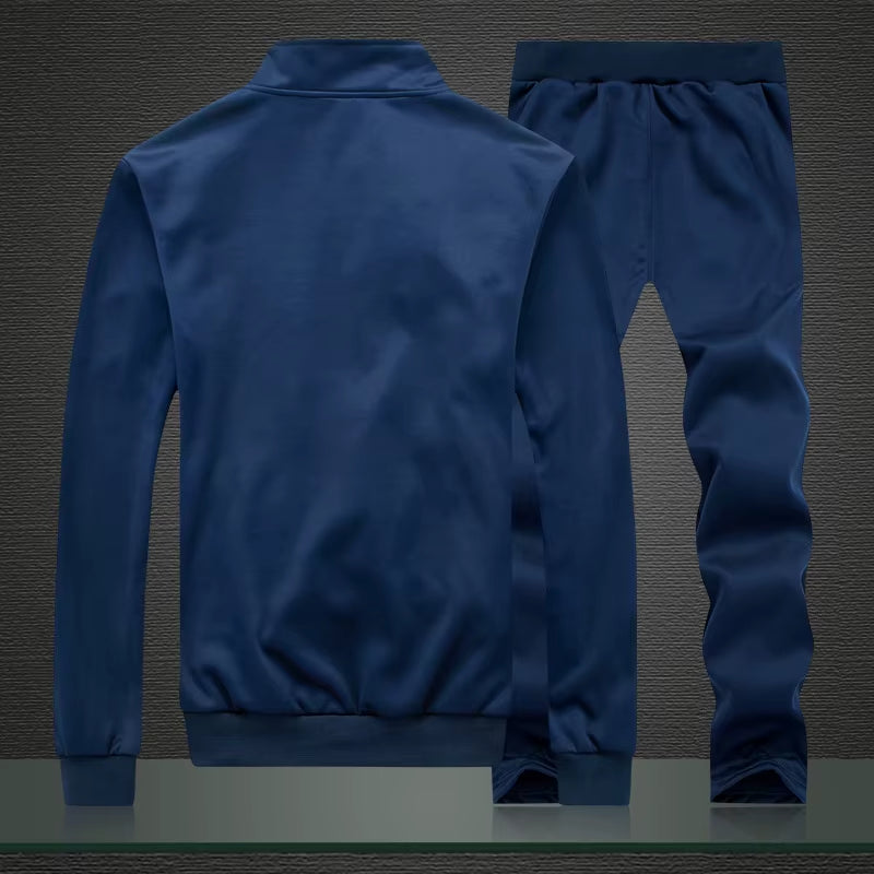 Men Sportwear Sets Fashion Autumn Spring Sporting Suit Sweatshirt +Sweatpants Mens Clothing 2 Pieces Sets Slim Tracksuit Hoodies