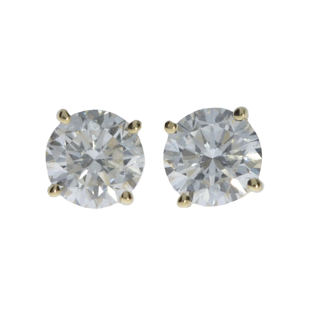 14K 0.50 Ct Diamond Earrings, 14K Gold Lab Grown Diamond Earrings, VS Diamond Studs
