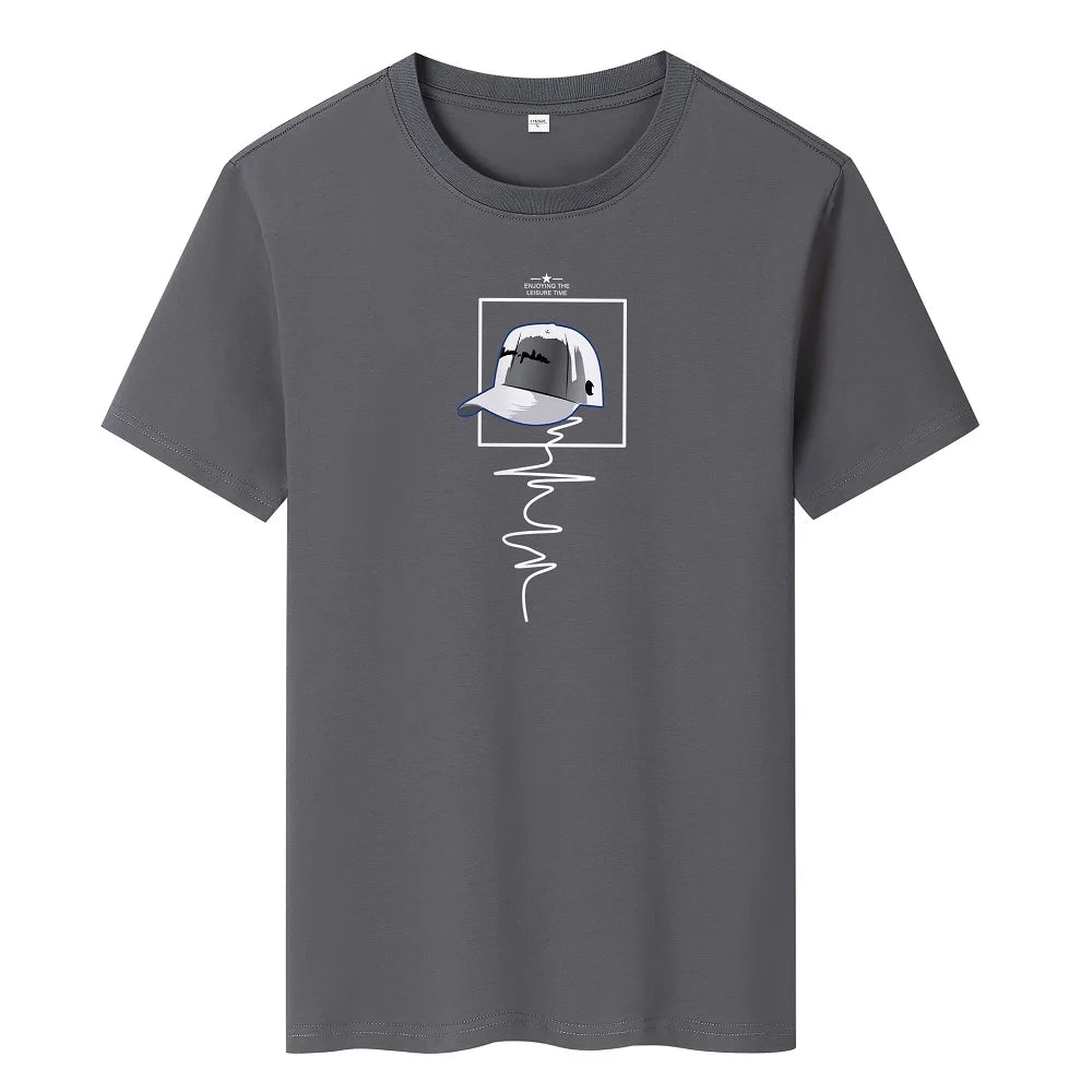 T Shirt for Men 2023 Clothing Fitness White O Neck Anime Man T-Shirt for Male Oversized S-6XL New Men T-Shirts Goth Punk