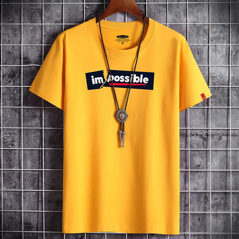 2021 Newest T Shirt for Men Clothing Fitness White O Neck Man T-Shirt for Male Oversized Anime S-6XL New Men T-Shirts Goth Punk