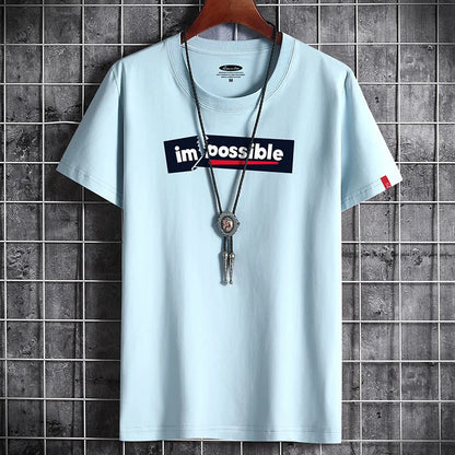 2021 Newest T Shirt for Men Clothing Fitness White O Neck Man T-Shirt for Male Oversized Anime S-6XL New Men T-Shirts Goth Punk