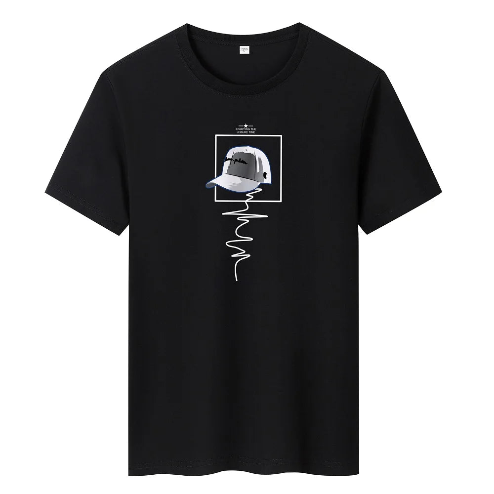 T Shirt for Men 2023 Clothing Fitness White O Neck Anime Man T-Shirt for Male Oversized S-6XL New Men T-Shirts Goth Punk
