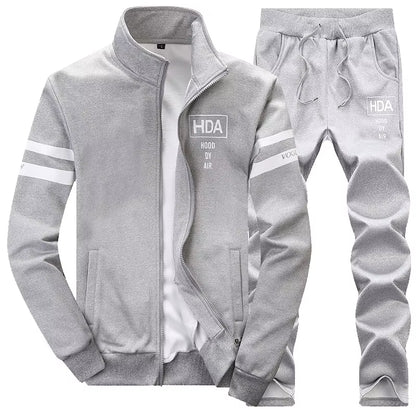 Men Sportwear Sets Fashion Autumn Spring Sporting Suit Sweatshirt +Sweatpants Mens Clothing 2 Pieces Sets Slim Tracksuit Hoodies