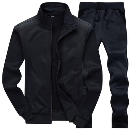 Men Sportwear Sets Fashion Autumn Spring Sporting Suit Sweatshirt +Sweatpants Mens Clothing 2 Pieces Sets Slim Tracksuit Hoodies