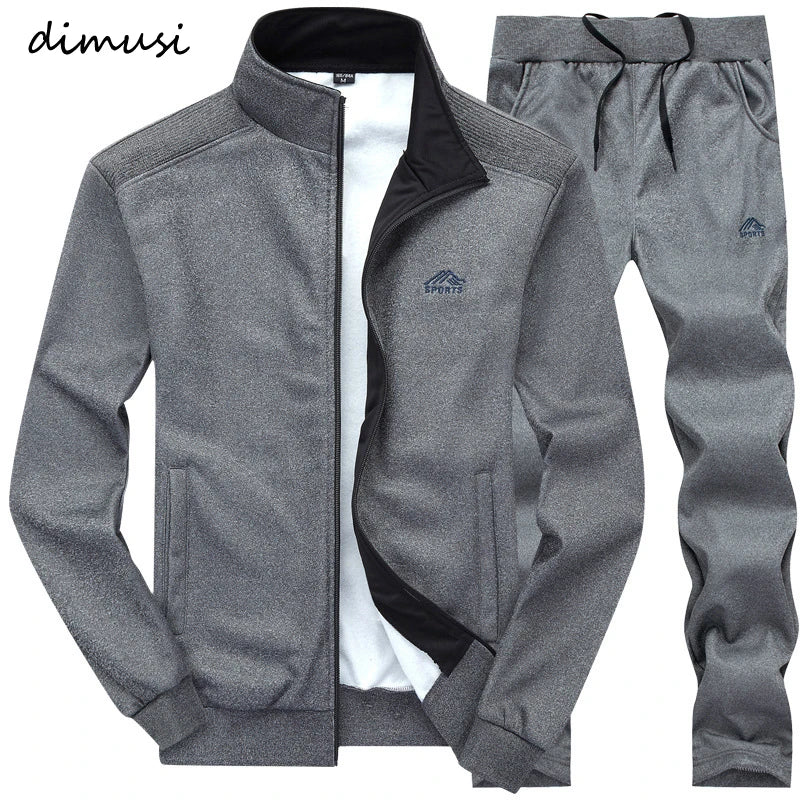 Men Sportwear Sets Fashion Autumn Spring Sporting Suit Sweatshirt +Sweatpants Mens Clothing 2 Pieces Sets Slim Tracksuit Hoodies