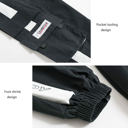Men'S Streetwear Joggers Casual Sports Pants Baggy Casual Techwear Hip Hop Sweatpants Black Cargo Pants for Men