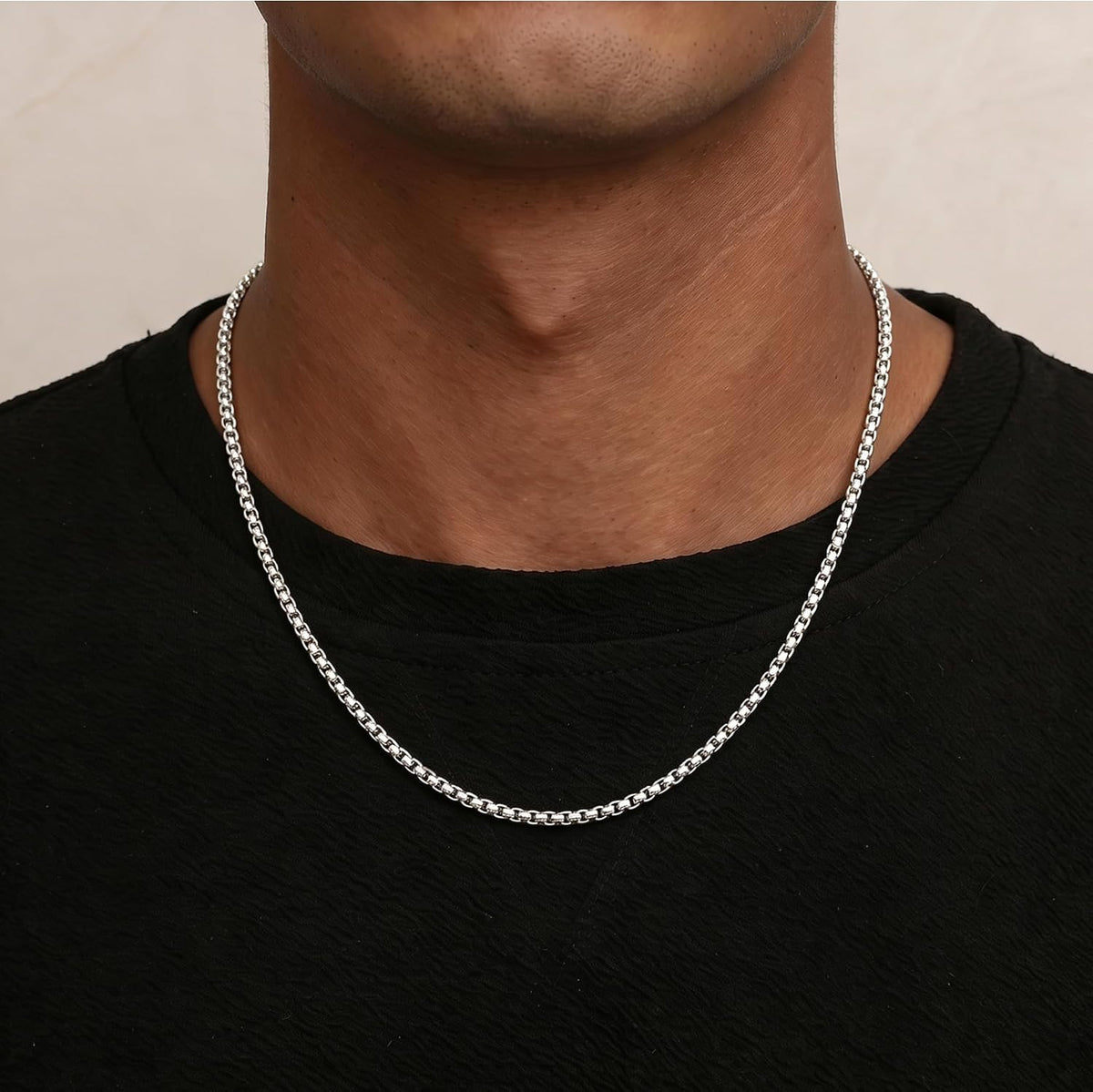 Silver Chain for Men, 925 Sterling Silver Chain Silver Necklace for Men