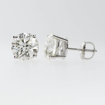 2 Ct 14K Diamond Earrings, 14Kt Gold Lab Grown Diamonds, CVD, Tests as Diamond, VS Diamond Studs, Special Price