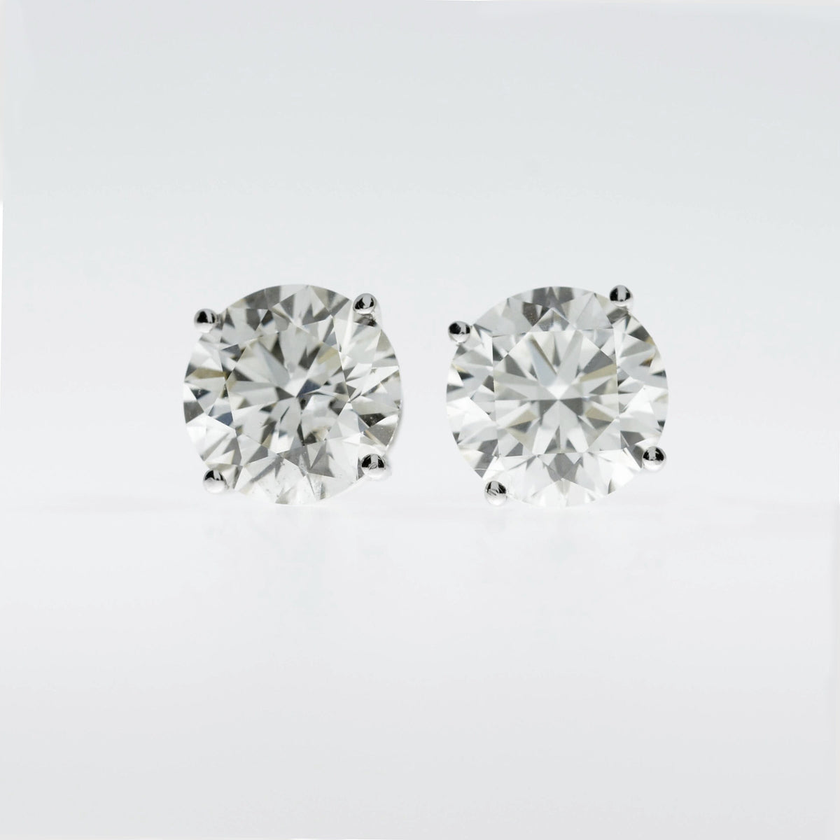 2 Ct 14K Diamond Earrings, 14Kt Gold Lab Grown Diamonds, CVD, Tests as Diamond, VS Diamond Studs, Special Price