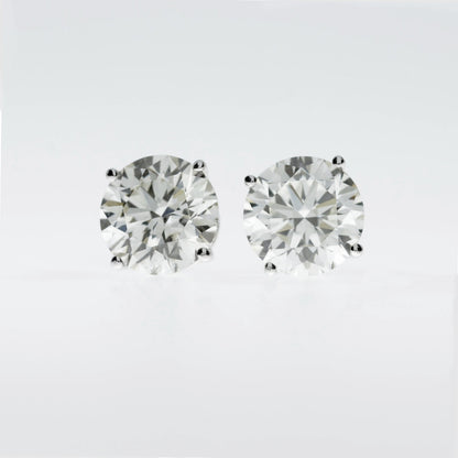 2 Ct 14K Diamond Earrings, 14Kt Gold Lab Grown Diamonds, CVD, Tests as Diamond, VS Diamond Studs, Special Price